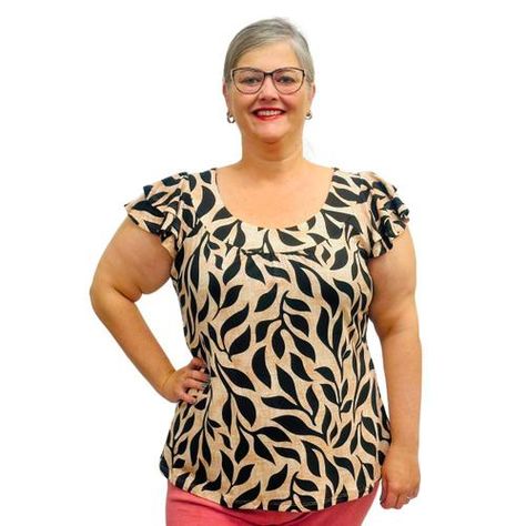 Blusa feminina plus size manga godê bata estampada - coalizão fashion Blusas Plus Size Feminina, Ideias Fashion, Magazine, Plus Size, Dresses