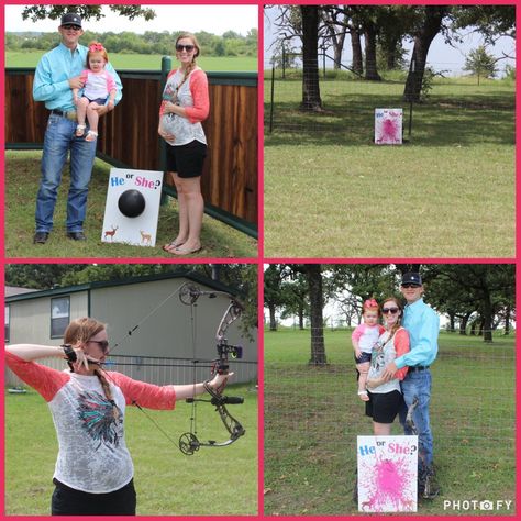 Bow and Arrow Gender Reveal! Now And Arrow Gender Reveal, Gender Reveal Archery, Gender Reveal Bow And Arrow Ideas, Bows And Arrows Gender Reveal, Archery Gender Reveal, Bow And Arrow Gender Reveal, Arrow Gender Reveal, Bows Or Arrows Gender Reveal, Gender Reveal Candy