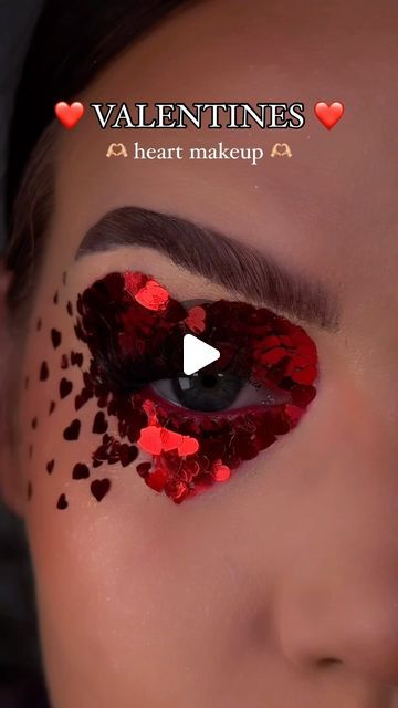 ♥ AMY JOHNSTON | MAKEUP ♥ on Instagram: "❤️ Heart made out of hearts ❤️ This was so uncomfortable….looks cute though 😂 How to do Valentine’s Day makeup ❣️ EYES @bperfectcosmetics red eyeshadow @plouise_makeup_academy red paint @narsissist mascara @kissproducts stick on lashes @rimmellondonuki lasting foundation @hnbcosmetics concealer @charlottetilbury spotlight highlight @pixibeauty blush @sheglam_official cream contour @nyxcosmetics_uk brow pen @benefitcosmeticsuk brow pomade @unicorncosmetics bear brows #makeupforinstagram #makeuptutorial #ukmakeup #london #makeupideas" Stick On Lashes, Amy Johnston, Uk Makeup, Plouise Makeup, Plouise Makeup Academy, Brow Pen, Instagram Heart, Red Eyeshadow, Makeup Academy