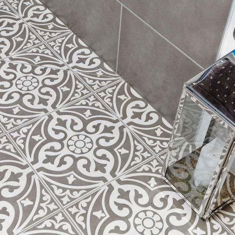 Hampton - Metro Tiles Grey Tile Pattern, Patterned Tiles, Metro Tiles, Floor Tile Design, Patterned Floor Tiles, Feature Tiles, Ceramic Floor Tiles, Tile Companies, Bathroom Floor Tiles