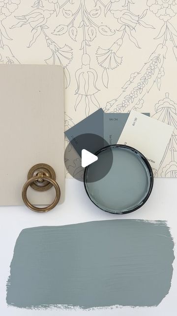 Van Courtland Blue, Paint 2024, Wallpaper Swatches, Prospect House, Historic Colours, Blue Green Paints, Rv Renovation, Grayish Green, Calming Bedroom