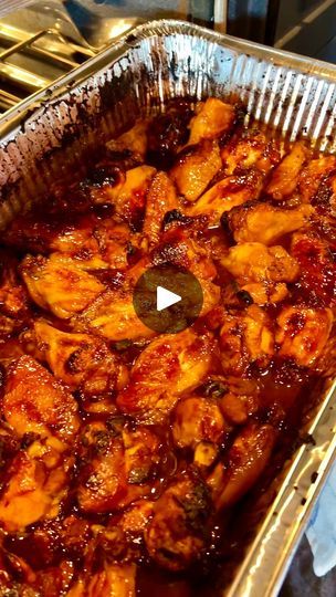 3.3M views · 10K reactions | Easiest Wings Ever! 😲 | Easiest Wings Ever! 😲

This chicken wing recipe will even have Buffalonians drooling!

#football #gameday #superbowl #snacks 

This original video was... | By Kyle & Mistie's Friends | Perfect spreading out. We take
our full bottle of barbecue sauce and you pour it right
over the entire pan of wings, the entire thing. Make sure you really get all of
it out. Shake it out on top. Then, we're going to take ten
ounces of our teriyaki sauce. Pour it over top. So, That's
teriyaki sauce just right from the bottle. The Kikoman style.
Right and we have one cup of our organic maple syrup. This
is what's going to make it so so sticky and yummy and now, we
mix it up. Now, normally, people would say you want to
mix with a utensil. I like to mix wit Best Baked Wings, Easiest Baked Chicken, Easy Baked Chicken Wings, Chicken Wing Recipe, Teriyaki Chicken Wings, Wing Recipe, Chicken Wing Sauces, Baked Wings, Chicken Wings Recipe