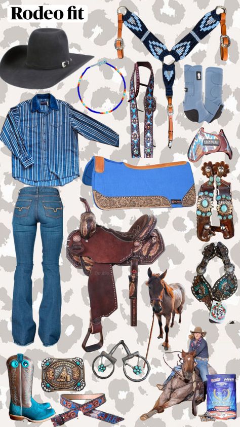 Western Horse Tack Turquoise, Barrel Racing Outfits, Western Tack Sets, Barrel Racing Tack Sets, Barrel Racing Tack Rodeo, Rodeo Time, Casual Country Outfits, Cowgirl Style Outfits, Barrel Racing Tack