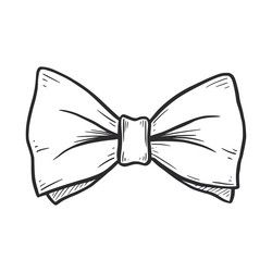 Bow Tie Drawing Reference, Hair Bow Drawing, Bowtie Drawing, Bow Tie Drawing, Bow Tie Tattoo, Tie Drawing, Bow Drawing, Cartoon Sketch, Bow Vector