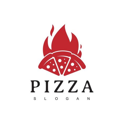 Pizza Logo Design, Pizza Illustration, Pizza Icon, Spicy Pizza, Hot Pizza, Pizza Vector, Pizza Logo, Logo Design Template, Vector Logo