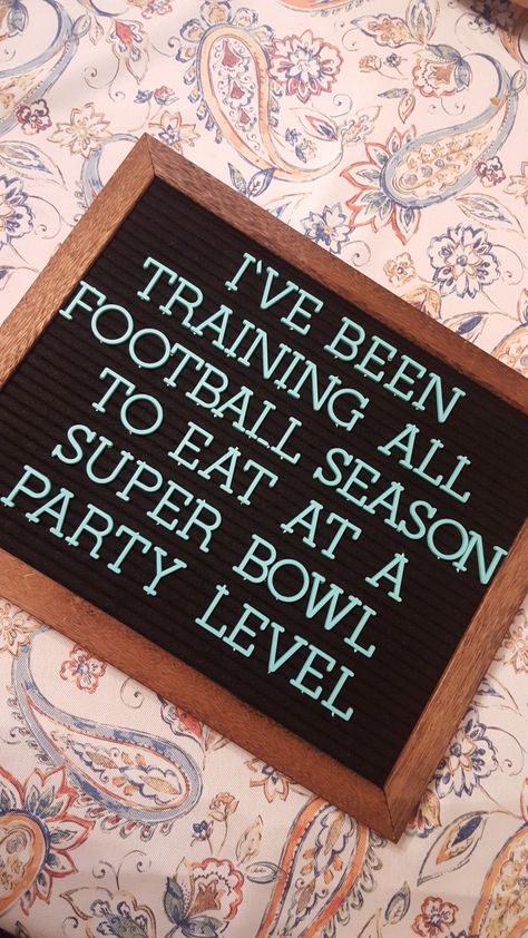 Football 🏈 Super Bowl Funny Quotes, Football Message Board Quotes, Super Bowl Letter Board Ideas, Football Felt Board Quotes, Superbowl Letter Board, Football Letterboard Quotes Funny, Football Letterboard, Football Letterboard Quotes, Super Bowl Sunday Memes