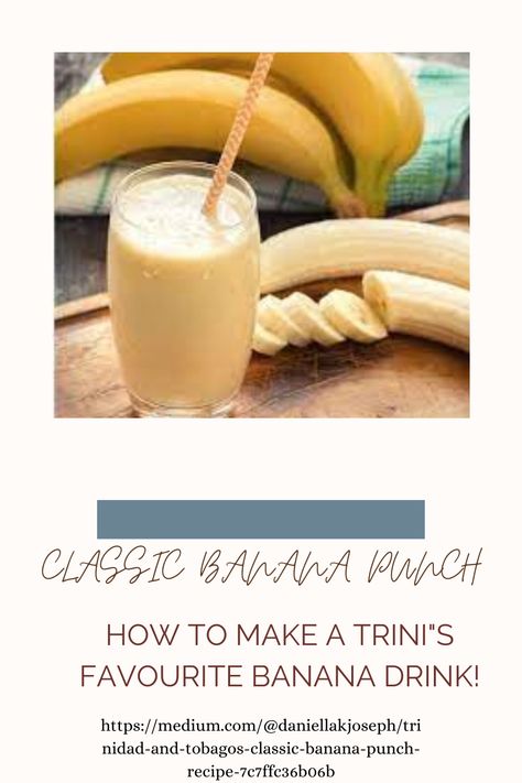 Banana Punch Recipes, Banana Punch, Homemade Garden Decorations, Mango Pineapple Smoothie, Banana Drinks, Fat Burning Diet, Burn Stomach Fat, Punch Recipe, Fruity Drinks