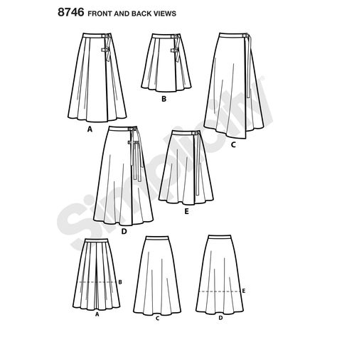 Pleated Skirt Sewing Pattern, Pleated Skirt Sewing, Wrap Skirt Sewing Pattern, Sew Skirt, Skirt Sewing Pattern, Skirt Sewing, Wrap Skirts, Paper Sewing Patterns, Skirt Patterns Sewing