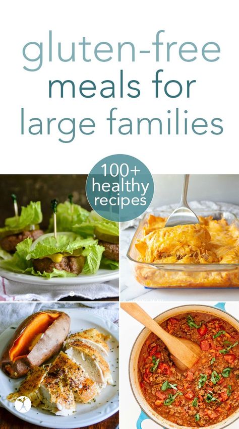 Meals For Large Groups, Meals For Large Families, Stews And Casseroles, Gluten Free Family Meals, Gluten Free Meals, Gluten Free Meal Plan, Gluten Free Main Dishes, Large Family Meals, Cheap Healthy