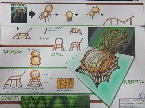 Biomimicry Furniture, Paper Model Architecture, Preliminary Design, Drawing Anime Hands, Furniture Details Drawing, Furniture Sketch, Furniture Design Sketches, Interior Design Student, Interior Design Renderings