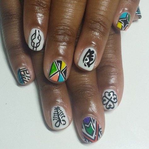 Ghana nails Nails And Shoes, Disco Nails, Gye Nyame, Cute Nail Colors, Inspired Nails, I Love Nails, Fire Nails, Dope Nails, Powder Nails