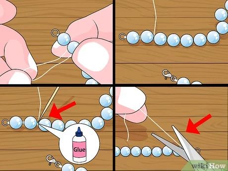 How to String Pearls for Beginners Pearl Necklace Tutorial, Cd Crafts, Jewelry Tips, Diy Friendship Bracelets Patterns, Pearls Diy, Diy Chandelier, Beaded Necklace Diy, Necklace Tutorial, Handmade Jewelry Tutorials