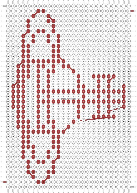 Alpha pattern #144106 | BraceletBook Nana Grid Pattern, Vivienne Westwood Pixel Grid, Nana Cross Stitch, Vivienne Westwood Crochet, Vivienne Westwood Pattern, Unique Cross Stitch, Cross Stitch Tutorial, Crochet Idea, Graph Crochet