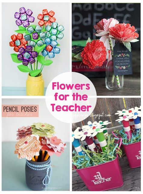 Flower Gift Ideas For Teachers, Teacher Appreciation Gifts Diy Kids, Teacher Appreciation Gifts Flowers, Teacher Appreciation Flowers Ideas, Flower For Teacher, Teacher Appreciation Crafts, Teacher Appreciation Ideas, Teacher Appreciation Diy, Teacher Gift Printables