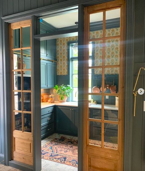 12x12 Dining Room, Stephanie Benedetto, Kitchen Door Ideas, Kitchen Pantry Doors, Farmhouse Pantry, Pantry Doors, Butlers Pantry, Dream Kitchens Design, Furniture Small Spaces