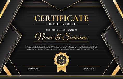 Certificate Graduation Template