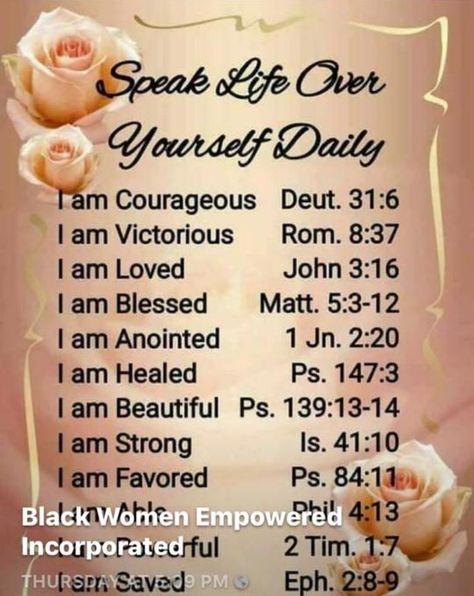 Black Women Empowered, Inc. Speak Life Scriptures, Life Scriptures, Woord Van God, Scripture Writing Plans, Christian Affirmations, Bible Study Notebook, Ayat Alkitab, Bible Study Verses, Speak Life