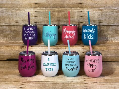 Wine Glass Sayings, Wine Quote, Short Friendship Quotes, Personalized Wine Tumbler, Burlap Garden Flags, Glitter Wine, Custom Tumbler Cups, Tumbler Cups Diy, Diy Cups