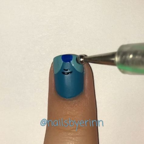 Stitch Nails Disney Short, Stitch Disney Nails Easy, Stitch Nail Designs Simple, Stitch Nails Simple, Stitch Short Nails, Stitch Nail Art Tutorial, Lilo And Stitch Nails For Kids, Simple Stitch Nails, Cute Stitch Nails