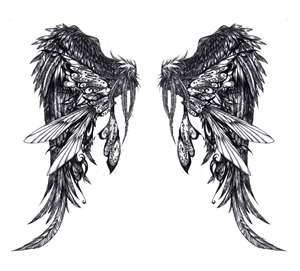 wings Angel Wings Tattoo On Back, Wing Tattoos On Back, Wing Tattoo Designs, Kunst Tattoos, Muster Tattoos, Angel Wings Tattoo, Wing Tattoo, Angel Tattoo Designs, Cat Tattoos