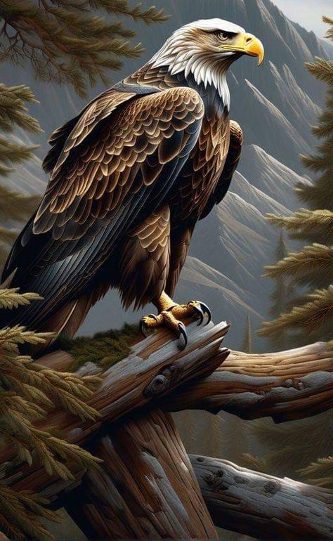 American Eagle Art, Eagle Artwork, Birds Photography Nature, Wild Animal Wallpaper, Eagle Images, Eagle Painting, Eagle Wallpaper, Eagle Pictures, Spirit Animal Art