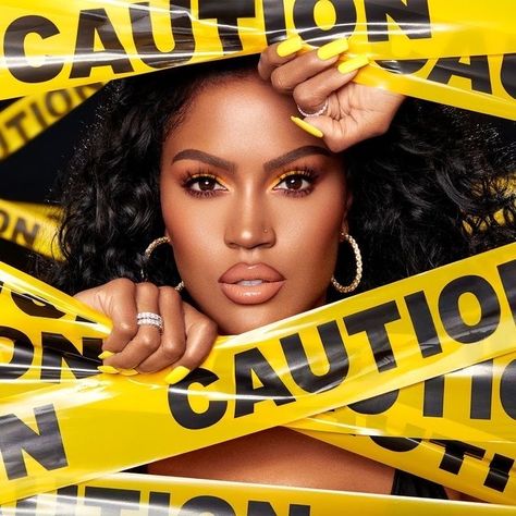 Creative Content Photoshoot, Caution Tape Photoshoot Ideas, Yellow Theme Photoshoot, Yellow Photoshoot Ideas, Caution Photoshoot, Caution Tape Photoshoot, Photoshoot Themes Creative, Creative Studio Shoot Ideas, Boujee Photoshoot