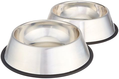 AmazonBasics Stainless Steel Dog Bowl *** Click image to review more details. (This is an affiliate link) #Catfeedingandwateringsupplies Dog Feeding Bowls, Best Dog Food Brands, Stainless Steel Dog Bowls, Dog Food Brands, Dog Grooming Supplies, Dog Food Bowls, Dog Beds For Small Dogs, Stainless Steel Bowls, Best Dog Food