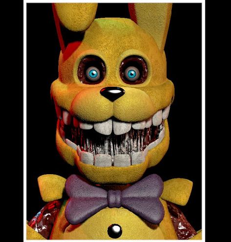 [FNaF/SFM] Organic Spring Bonnie UCN Mugshot by ShushiMLdd on DeviantArt Fnaf Photos, Fnaf Sfm, Spring Bonnie, Fnaf Book, Fnaf Movie, Fnaf Comics, Horror Movie Art, Spring Bunny, Fnaf Funny