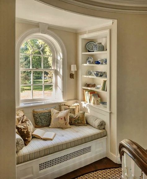 Cozy Window Seat, Window Seat Design, Dream House Rooms, In The Corner, Dream House Interior, Dream House Plans, Dream Rooms, Dream House Decor, Window Seat