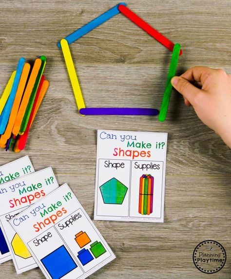 Kindergarten Math Shapes 2D & 3D 3d Shapes Kindergarten, Shape Activities Kindergarten, Shapes Activity, Activity For Kindergarten, Shapes Kindergarten, Prek Math, Shapes Worksheets, Kindergarten Math Activities, Shapes Activities