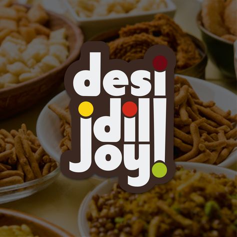 "Desi Dil Joy." It's a guilt-free Indian snack brand that aims to celebrate the richness and diversity of Indian culture and also emphasizes bringing joy and health together. Food Brand Logos, Snack Brands, Food Branding, Desi Food, Logo Design Branding, Identity Design Logo, Indian Snacks, Indian Culture, Passion Project