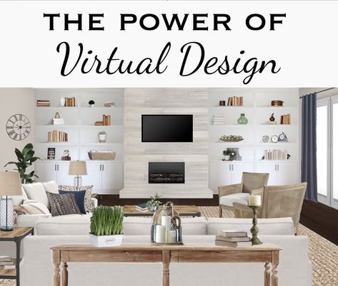 See why virtual design is such a powerful tool for interior design and why you should hire a designer with this skill! Virtual Room Designer, Virtual Room, Interior Design Tools, Interior Design Jobs, Room Designer, Narrow Living Room, Interior Design Process, Virtual Design, Online Interior Design