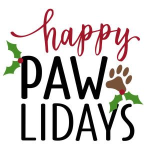 Happy Pawlidays, Dog Texts, Christmas Sayings, Dog Tree, Dog Birthday Cake, Cricut Projects Beginner, Animal Projects, Pet Paws, Christmas Door Decorations