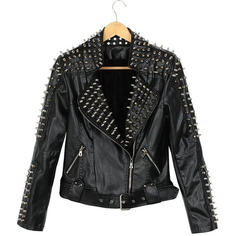 Ilishop Women's Power Studded Shoulder Zip Biker Slim Short Faux... (11285 RSD) ❤ liked on Polyvore featuring outerwear, jackets, vegan leather jacket, slim biker jacket, slim fit biker jacket, vegan jacket and slim jacket Fitted Biker Jacket, Fake Leather Jacket, Studded Jacket, Faux Leather Biker Jacket, Short Sleeve Jacket, Vegan Leather Jacket, Jackets Online, Autumn Fashion Women, Faux Leather Jackets