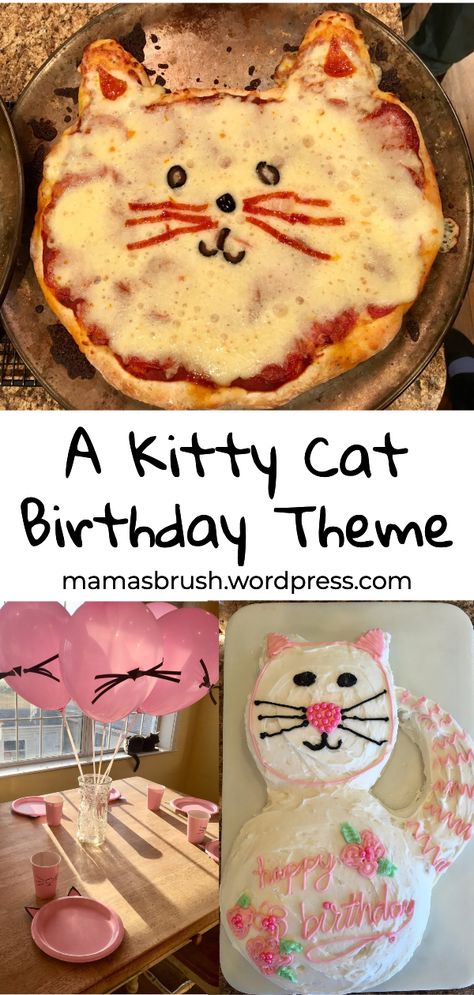 Kitty Cat Birthday Party and Event Theme on a Budget – mama's brush Cat Birthday Theme, Kitty Cat Cake, Kitty Cat Birthday Party, Cat Birthday Cake, Kitten Birthday Party, Cat Themed Parties, Birthday Cake For Cat, Cat Themed Birthday Party, Kitten Party