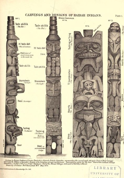 Tiki Time Arte Haida, Totem Pole Art, Sumber Daya Alam, Native American Totem, Pacific Northwest Art, Haida Gwaii, Haida Art, Tiki Totem, Pole Art