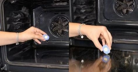 Use a dishwaasher tablet to clean your oven glass Clean The Oven, Cleaning Oven Glass, Clean Oven Door, Clean Your Oven, Cleaning Oven, Cleaning Supplies Organization, Dishwasher Tablets, Oven Cleaning, Supplies Organization