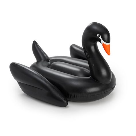 Pin for Later: Shop the Pool Floats That Are Taking Over Celebrity Instagrams  Inflatable Black Swan Pool Float ($89) Summer Floats, Swan Pool Float, Swan Float, Flamingo Pool Float, Pool Floats For Adults, Flamingo Pool, Swimming Pool Floats, Inflatable Float, Mattress Bed