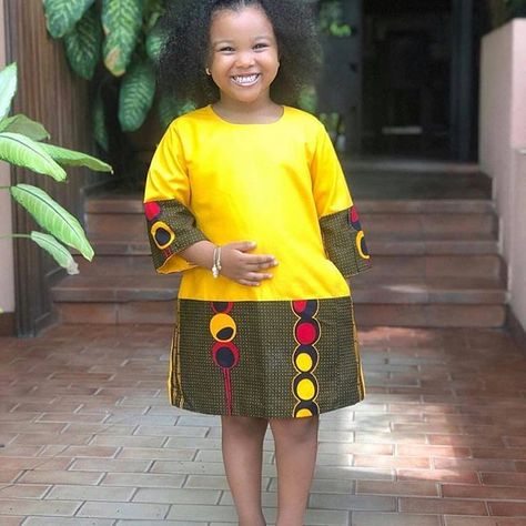 Od9jastyles.com | African Fashion, Gist and Style Blog Baby African Clothes, African Kids Clothes, Ankara Styles For Kids, Aso Ebi Lace Styles, Moda Afro, Gal Fashion, African Designs, African Outfits, African Dresses For Kids