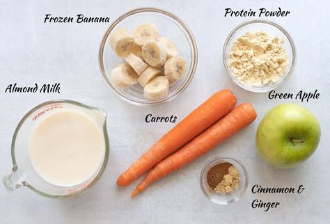 Smoothie With Carrots, Banana And Carrot Smoothie, Carrot Apple Smoothie, Spinach Carrot Smoothie, Carrot Shake Smoothies, Apple Cider Vinegar Smoothie, Carrot And Spinach Smoothie, Carrot Pineapple Smoothie, Apple And Carrot Smoothie