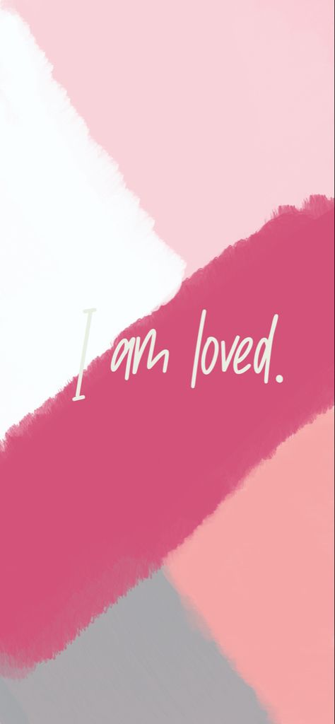 I am loved. Iphonex wallpaper I Am Loved Wallpaper, I Am Loved, I Am Affirmations, Inspirational Wallpapers, My Favourite, Vision Board, Affirmations, Wallpapers, Movie Posters