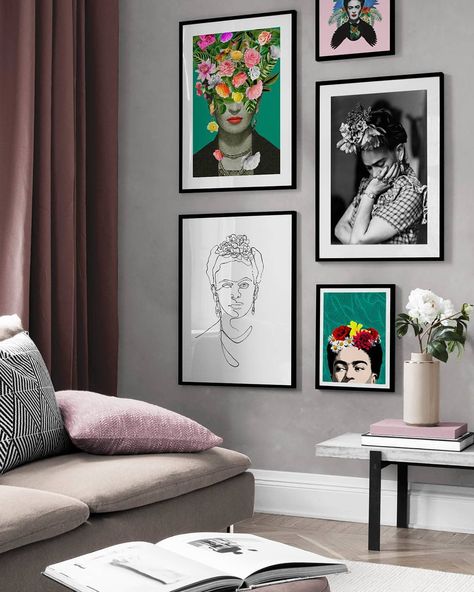 Frida Kahlo Decor Ideas, Desenio Posters, Office Space Decor, Spanish Home Decor, Earthy Bedroom, Diy Home Furniture, Eclectic Interior, Love Your Home, Studio Decor