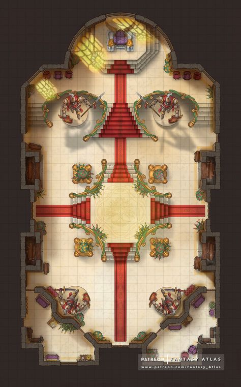 Dnd Battle Maps Throne Room, Throne Room Dnd Map, Dnd Throne Room, Throne Room Battle Map, Palace Battlemap, Throne Room Map, Minecraft Throne Ideas, Throne Room Fantasy Art, Fantasy Throne Room