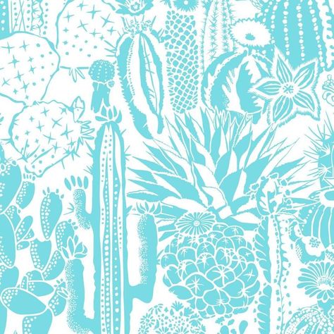 Wallpaper Turquoise, English Wallpaper, Paper Cactus, B Image, Printed Wallpaper, Wallpaper White, Paint Colors Benjamin Moore, Benjamin Moore Paint, Decor Wallpaper