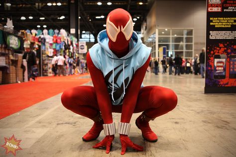 One of my childhood favorites, Scarlet Spider - C2E2 by ~cry-baby-cry on deviantART #cosplay #Spiderman #marvel Scarlet Spider Cosplay, Scarlet Spider Costume, Spiderman Reference, Scarlet Spider Ben Reilly, Spider Cosplay, Abc Warriors, Spider Suit, Ben Reilly, Spiderman Spiderman