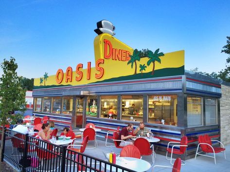 Best French Fries, All American Food, Vintage Diner, National Road, Vintage Restaurant, Road Trip Fun, Best Places To Eat, Places To Eat, Mountain View