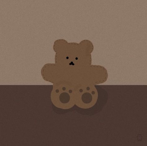 Bear Icon, Bear Aesthetic, Brown Theme, Cute Bear Drawings, Brown Aesthetic, Cute Bear, Cute Doodles, Brown Bear, Home Screen