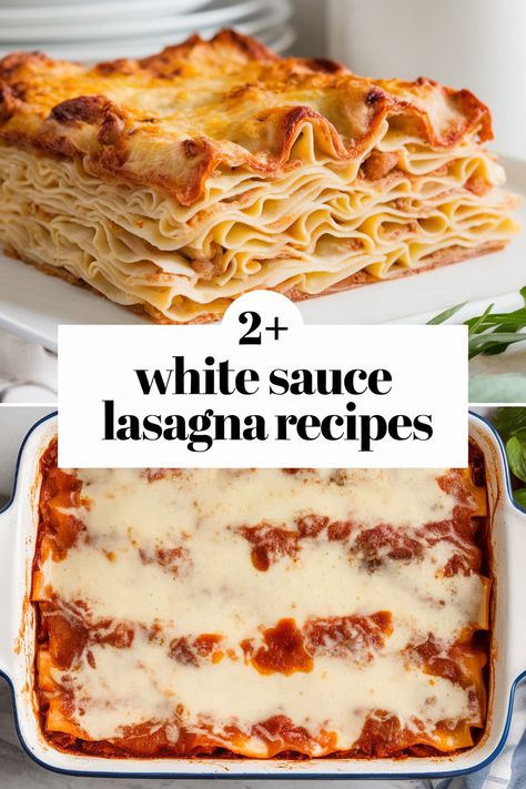 Make dinner delightful with these easy white sauce lasagna recipes! Perfect for family meals and fun gatherings. these cheesy delights feature creamy béchamel sauce. fresh herbs. vegetables. and hearty layers. Enjoy filling your table with warm comfort food that everyone will love. Let the lasagna fun begin! Lasagna With Red And White Sauce, Lasagna Sauce Recipe, Vegetable Primavera, White Lasagna Recipe, White Sauce Lasagna, Easy White Sauce, Warm Comfort Food, Pesto Lasagna, White Lasagna