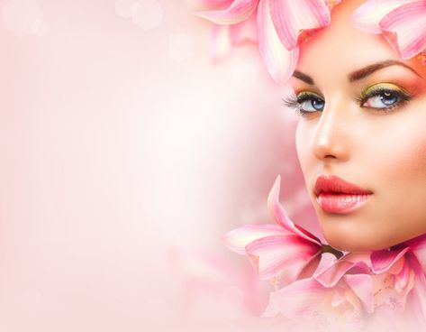 Beauty Salon Posters, Anti Aging Face Serum, Model Woman, Fairy Makeup, Beauty Face Women, Orchid Flowers, Beauty Parlor, Beauty Spa, Perfect Skin