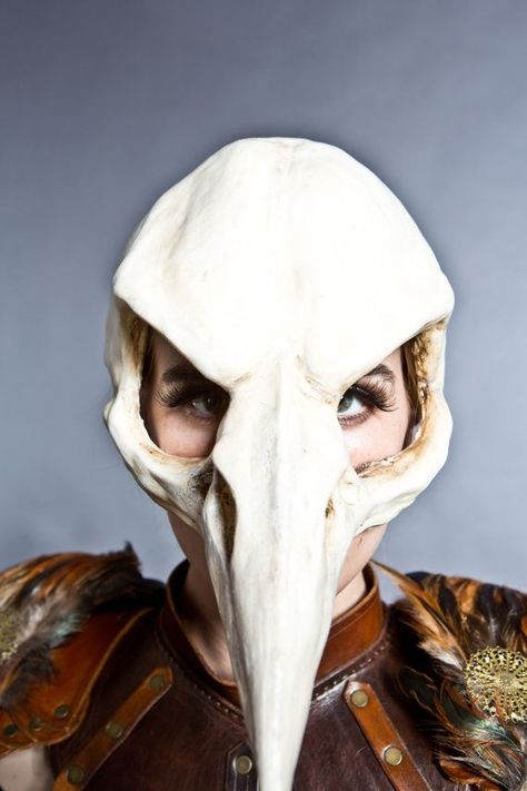 Bird Skull Drawing, Bird Skull Mask, Crow Costume, Crow Skull, Head Mask, Skull Mask, Bird Skull, Skull Drawing, Cosplay Tips